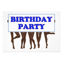 Birthday party Invitation withlegs