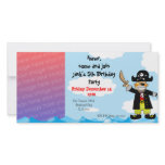 Birthday party invitations (pirate) custom photo card