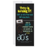 Birthday Party Invite | 80's Theme II |bhim invitations