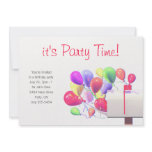 Birthday Party Invite Balloon Mail