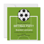 Birthday Party invite - Soccer Field