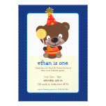 BIRTHDAY PARTY INVITES :: teddybear + lollipop 1P