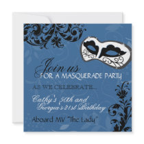 Birthday Party Masquerade Invitation