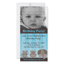 Birthday Party Photo Card