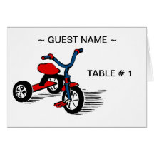 Birthday Party Table # Place Card