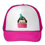 Birthday Penguin With Cake Mesh Hats