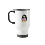 Birthday Penguin with Cupcake Coffee Mugs