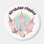 Birthday_Piggies Fridge Magnets