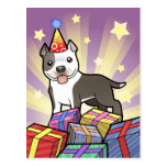 Birthday Pitbull / American Staffordshire Terrier Post Cards