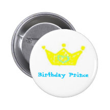 Birthday Prince Button