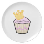 Birthday Princess Cupcake Party Plates