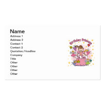 Birthday Princess I'm Two T-shirts and Gifts Business Card Templates