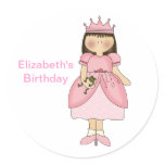 Birthday Princess With Frog Sticker