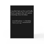 Birthday Program
