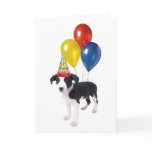 birthday puppy greeting card