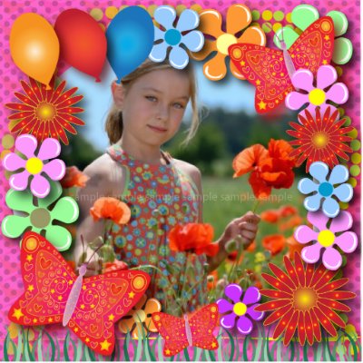 Birthday Sculptures: Butterflies and Flowers Cut Outs by adellaandmella
