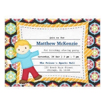 Birthday Skating (Boy) Invitations
