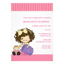 Birthday & Slumber Party Invitations