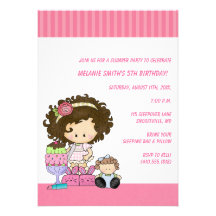 Birthday & Slumber Party Invitations