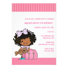 Birthday & Slumber Party Invitations