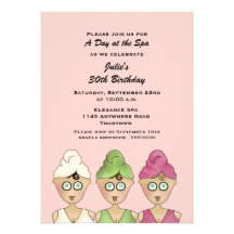 Birthday Spa Invitation