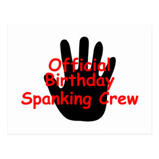 Birthday Spanking Postcards, Birthday Spanking Post Card Templates