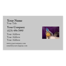 Birthday Squirrel Photo Business Card