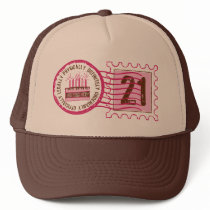 Birthday Stamp 21  Hat