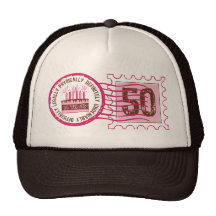 Birthday Stamp 50 Hat
