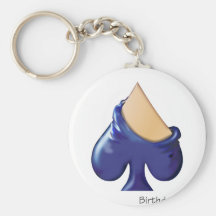 Birthday Suit SPADE Key Chains