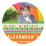 Birthday Train Gift Favours Custom Label Sticker