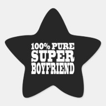 Birthdays Christmas : 100% Pure Super Boyfriend Star Sticker