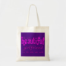 Birthdays Christmas Parties : Beautiful Girlfriend Canvas Bags