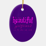 Birthdays Christmas Parties : Beautiful Girlfriend Christmas Ornament