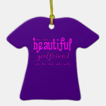 Birthdays Christmas Parties : Beautiful Girlfriend Ornament
