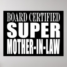 Birthdays Christmas Parties : Super Mother in Law Print