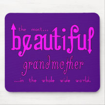 Birthdays Parties Christmas Beautiful Grandmother Mousepad