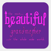 Birthdays Parties Christmas Beautiful Grandmother Sticker