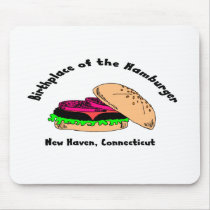 Birthplace of the Hamburger Mouse Mat