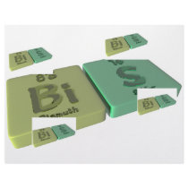 Bis as Bi and Bi Bismuth Letterhead Design