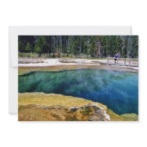 Biscuit Basin Hot Springs - Yellowstone National P Custom Invite