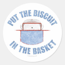 Biscuit Basket Round Stickers