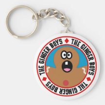Biscuit effrayé de bonhomme en pain d'épice porte-clefs
