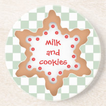 Biscuit mignon d'étoile de Noël Dessous De Verre