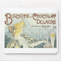 Biscuits & Chocolate Delacre - distressed Mouse Pads