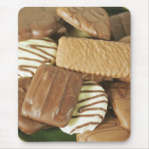 Biscuits de chocolat tapis de souris