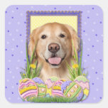 Biscuits d'oeuf de pâques - golden retriever - cou adhésifs