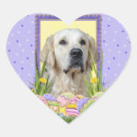 Biscuits d'oeuf de pâques - golden retriever - Teb Autocollants En Cœur