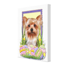 Biscuits d'oeuf de pâques - Yorkshire Terrier Toiles Tendues Sur Châssis