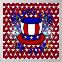 Biscuits heureux du 4 juillet posters